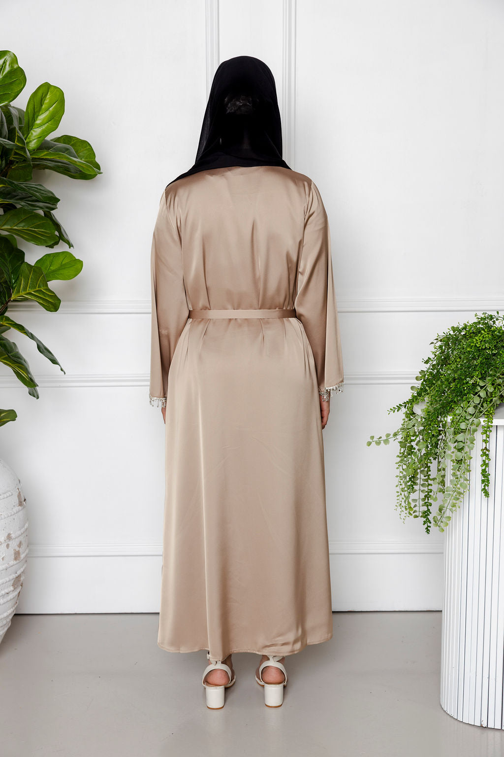 Medina Satin Abaya Set