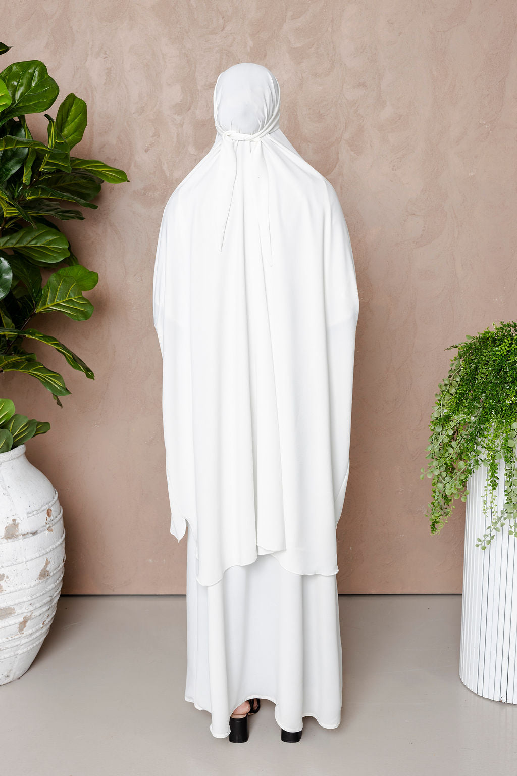 3-Piece Jilbab Prayer Set - White