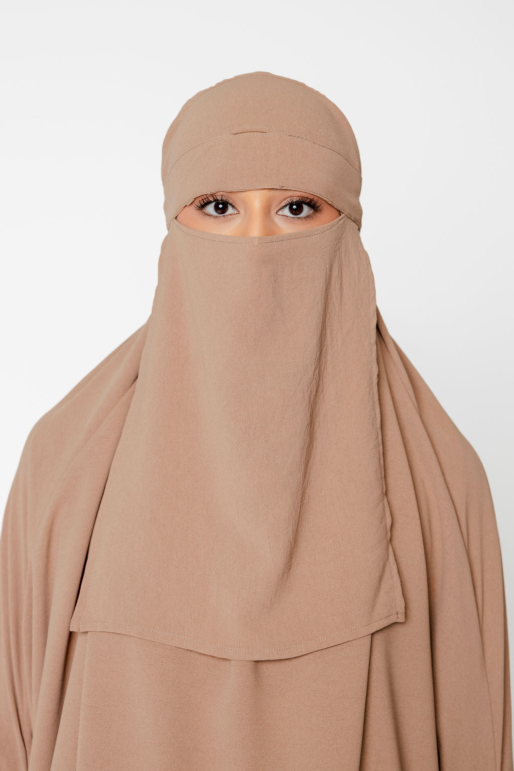 3-Piece Jilbab Prayer Set - Brown