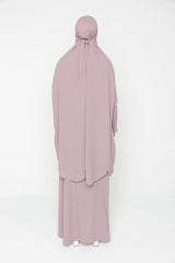 3-Piece Jilbab Prayer Set - Pink