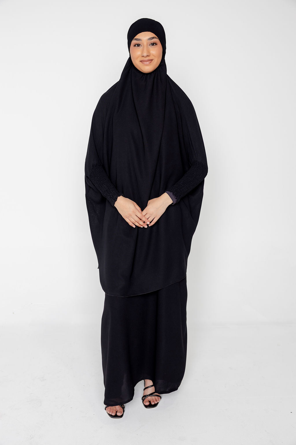 3-Piece Jilbab Prayer Set - Black