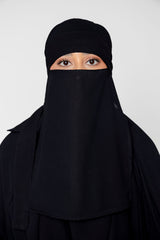 3-Piece Jilbab Prayer Set - Black