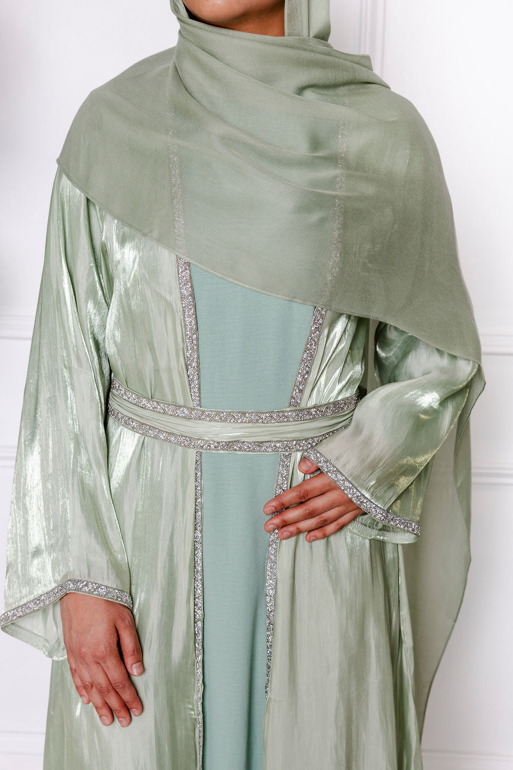 Fatima Abaya Set - Green