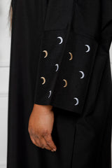 Cresent Abaya - Black