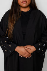 Cresent Abaya - Black