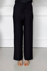 Yasmin Black Ribbed Two Piece Set