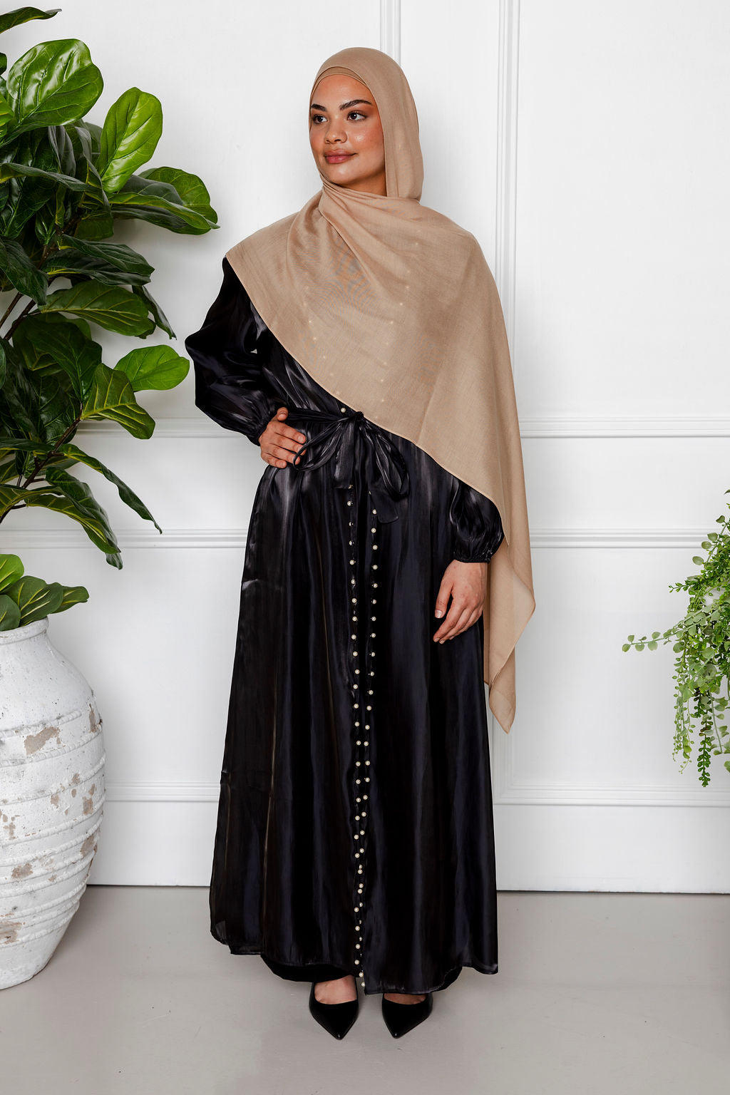 Aaliyah Abaya Set - Black