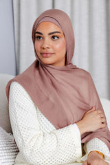 Dusty Rose - Modal Hijab Set with Matching Under Cap