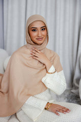 Biscuit - Modal Hijab Set with Matching Under Cap