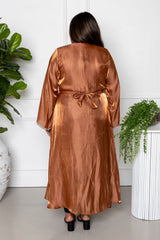 Fatima Abaya Set - Brown