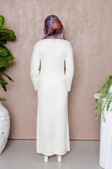 Noor Knit Maxi Dress - White