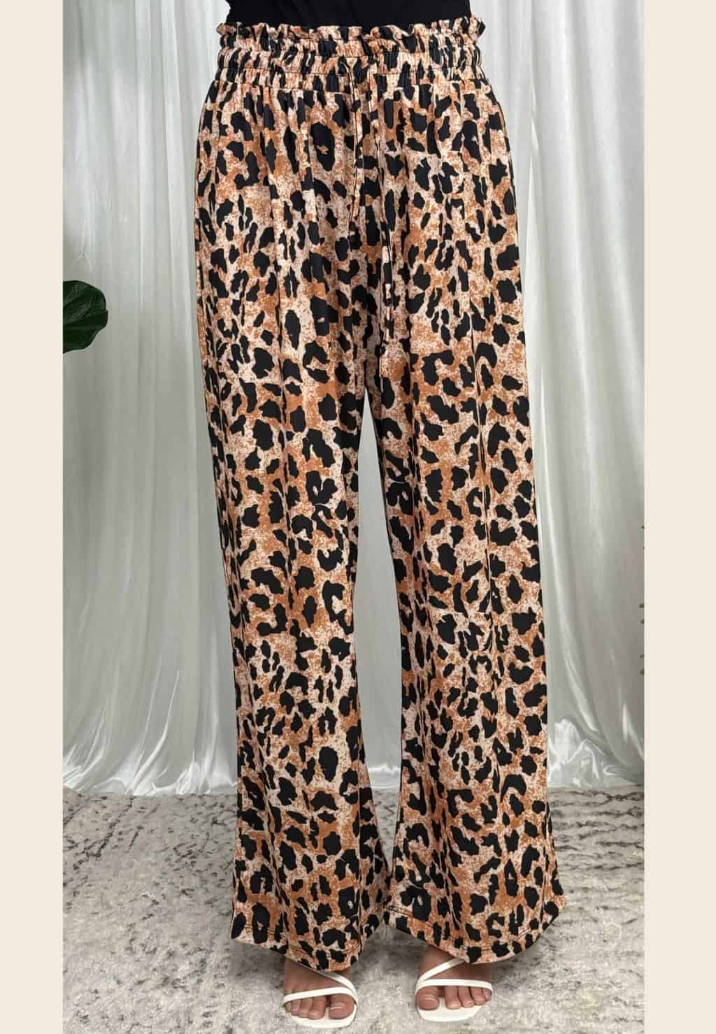Lana Leopard Print Pants
