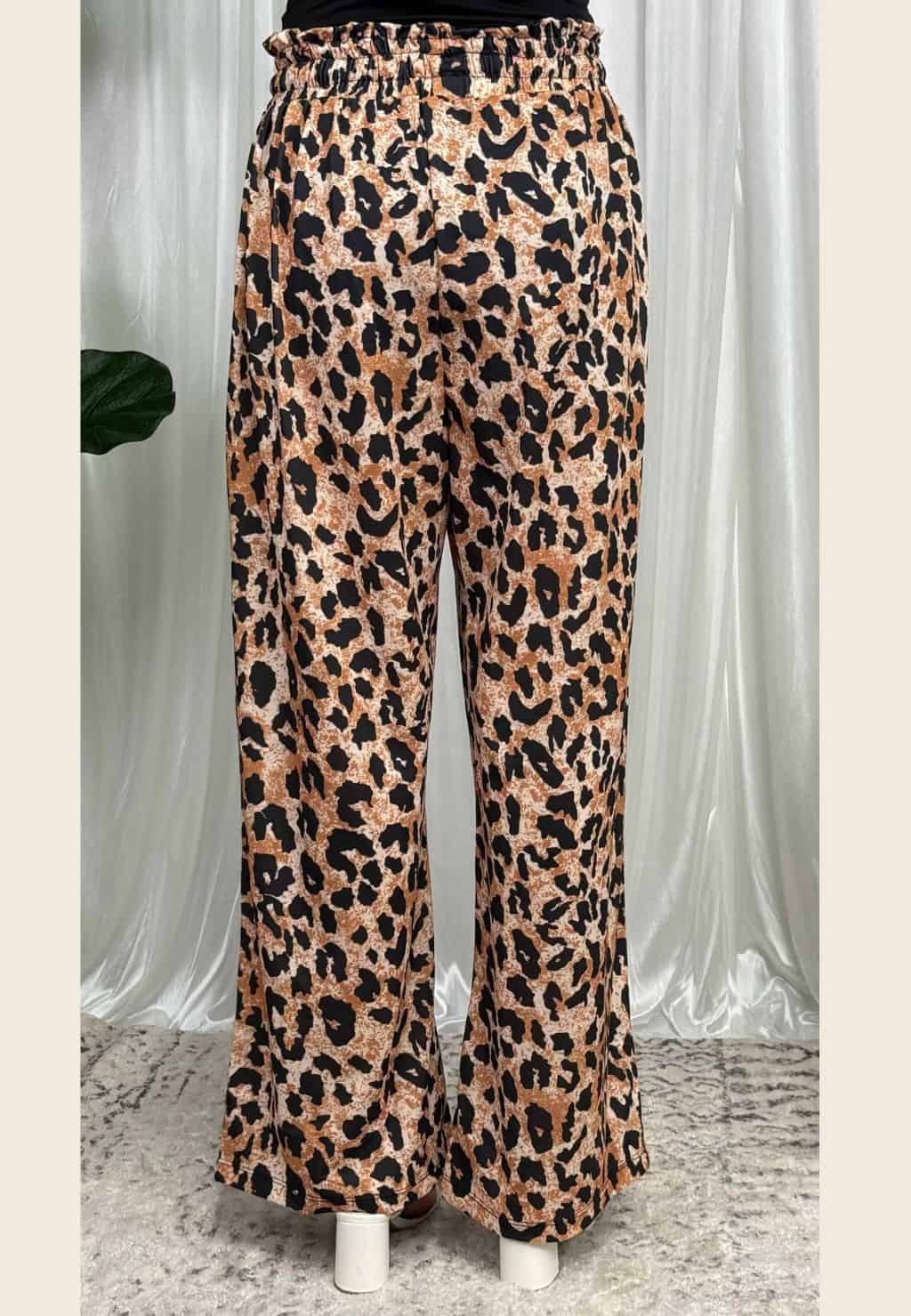 Lana Leopard Print Pants