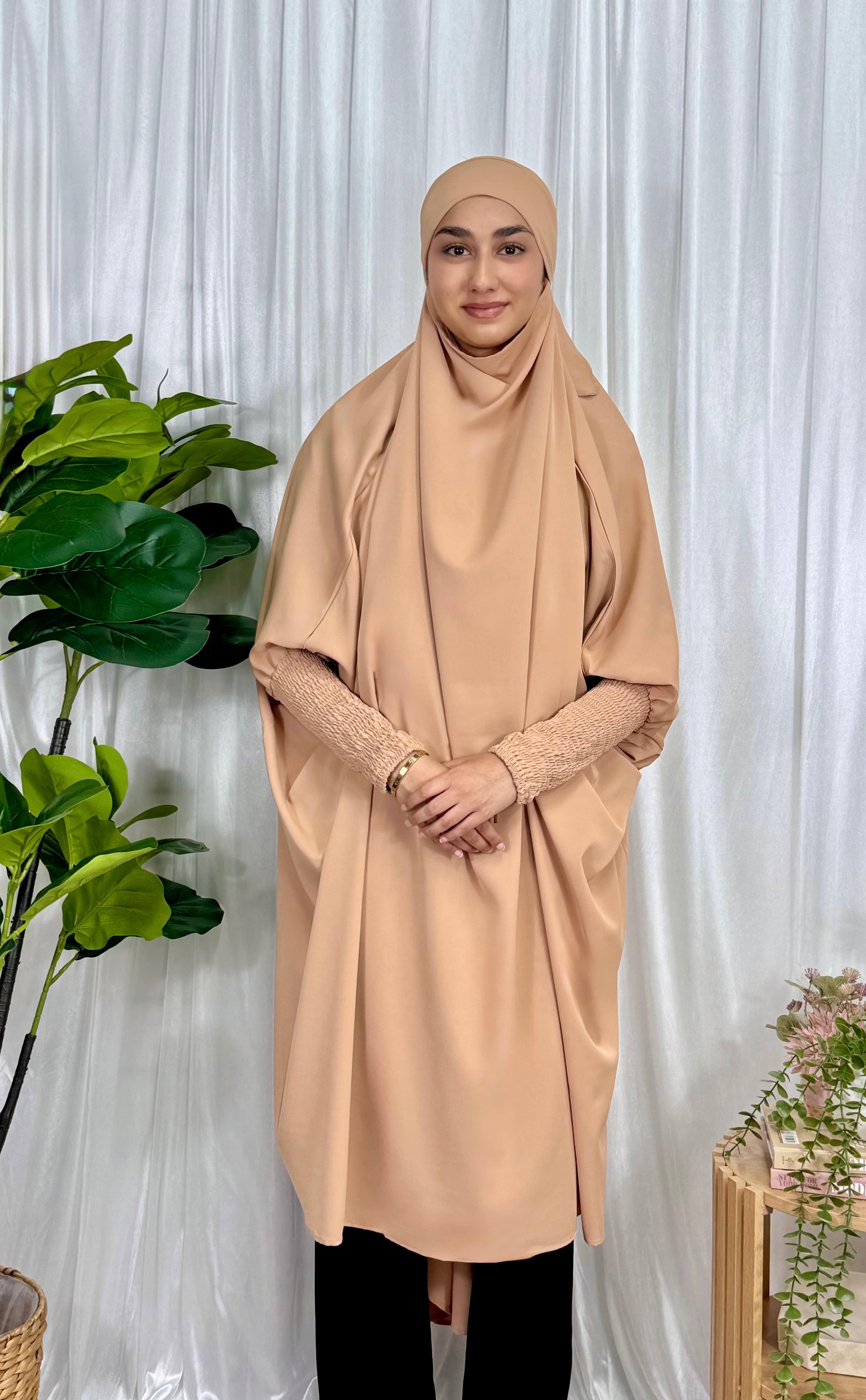 1-Piece Jilbab Hijab with Sleeves