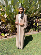 Crochet Style Cardigan - Brown