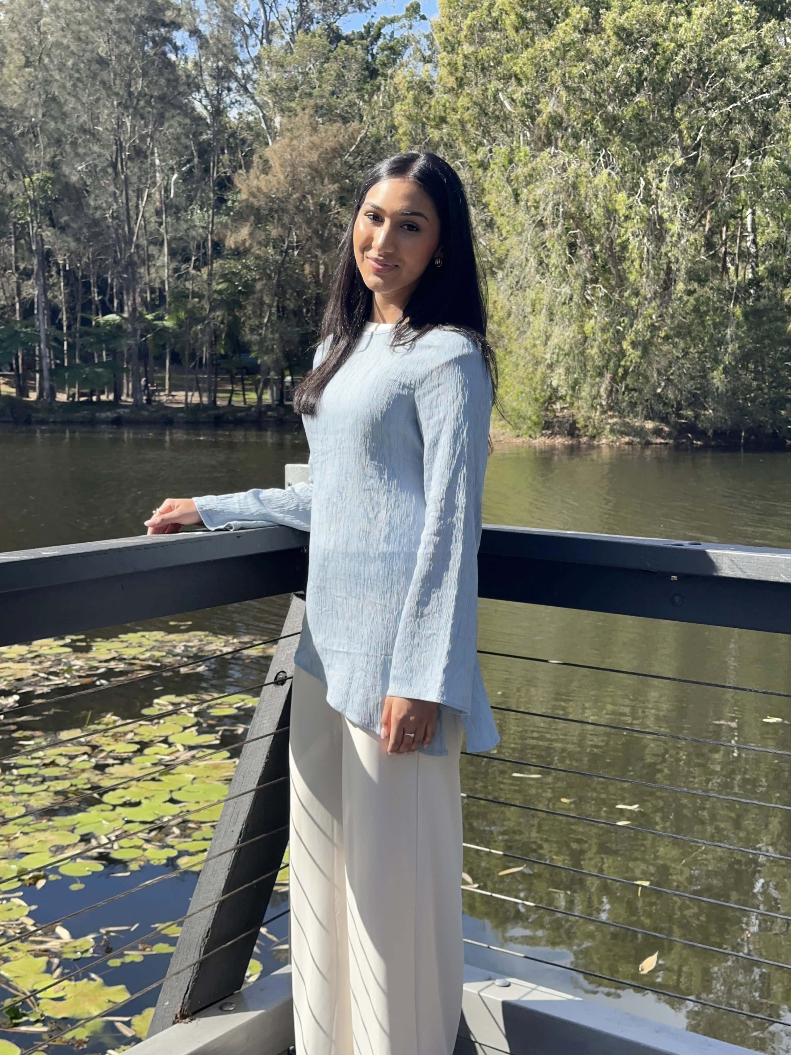 Asymmetrical Top - Blue