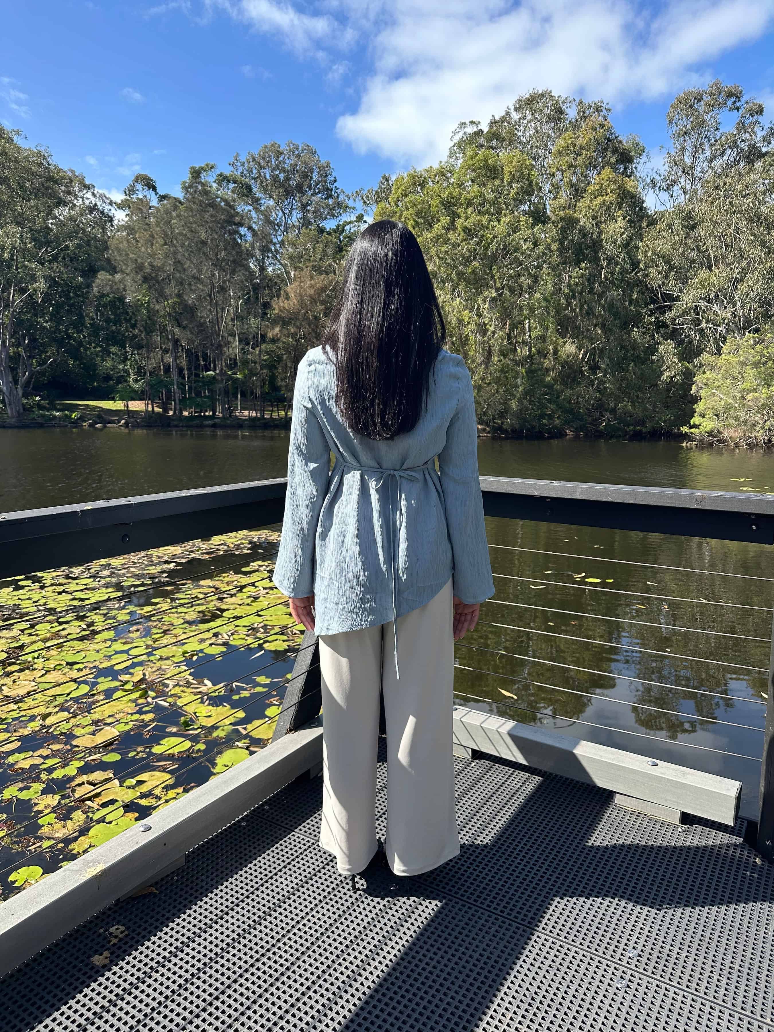 Asymmetrical Top - Blue