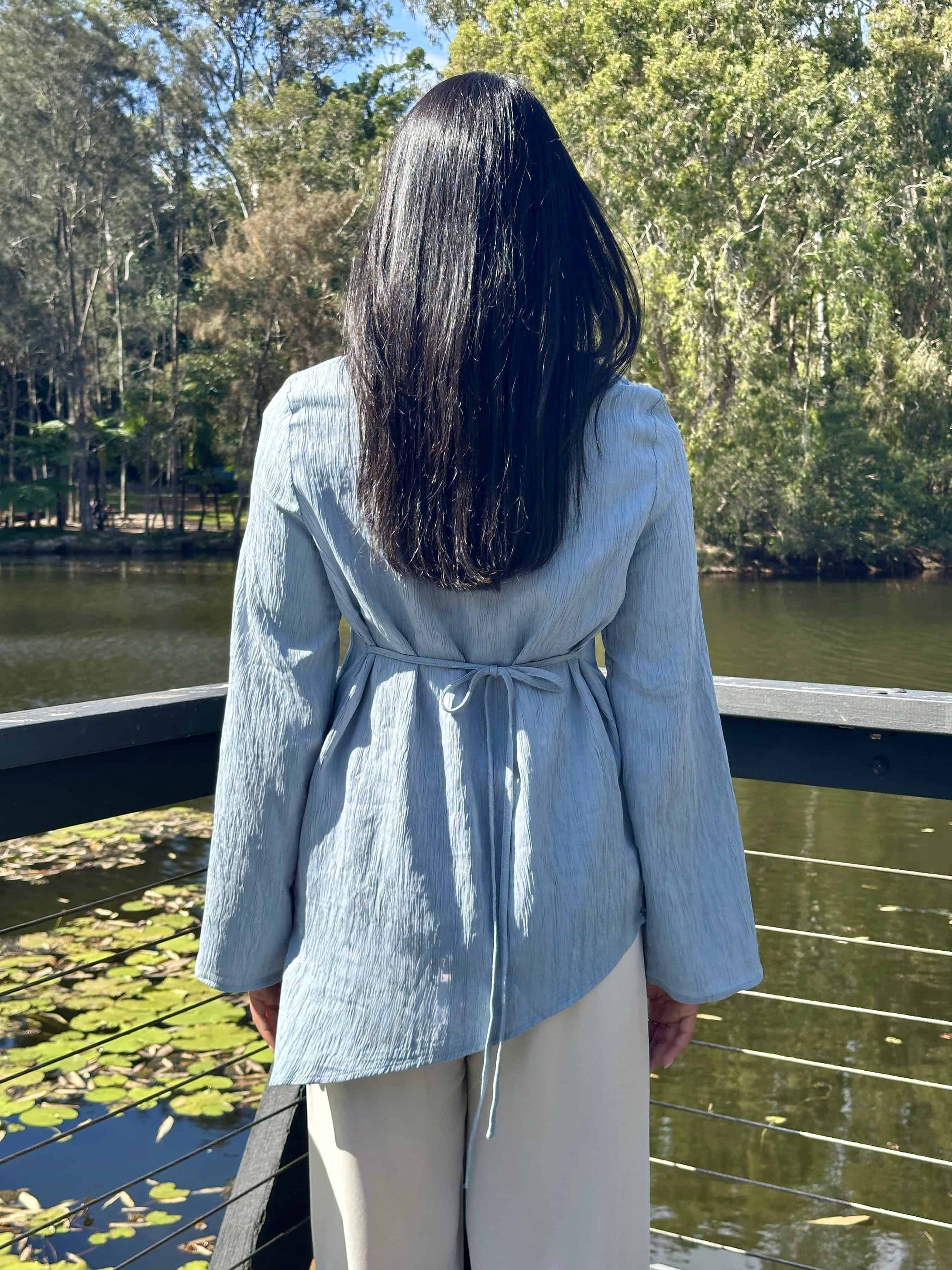 Asymmetrical Top - Blue