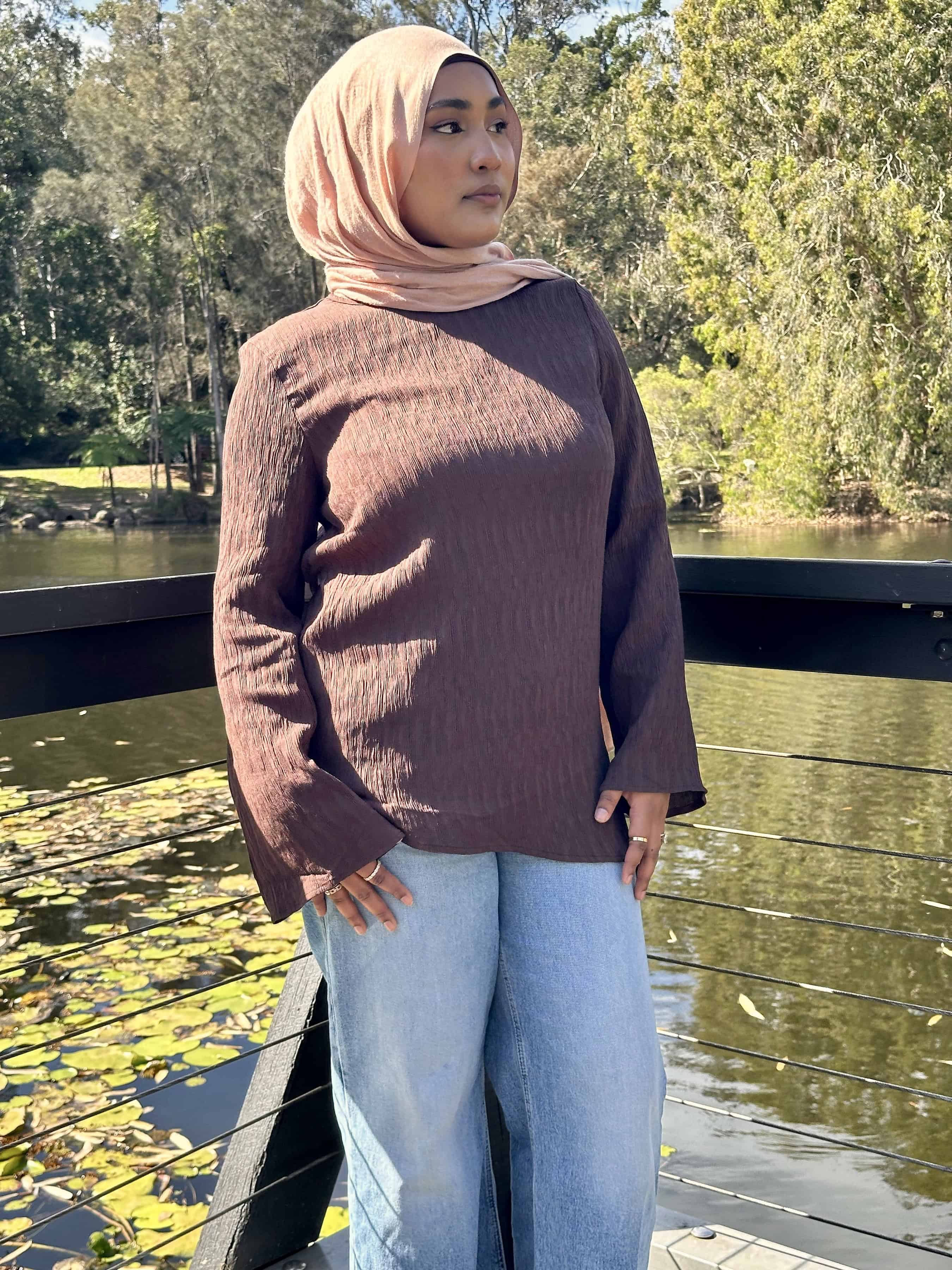 Asymmetrical Top - Brown