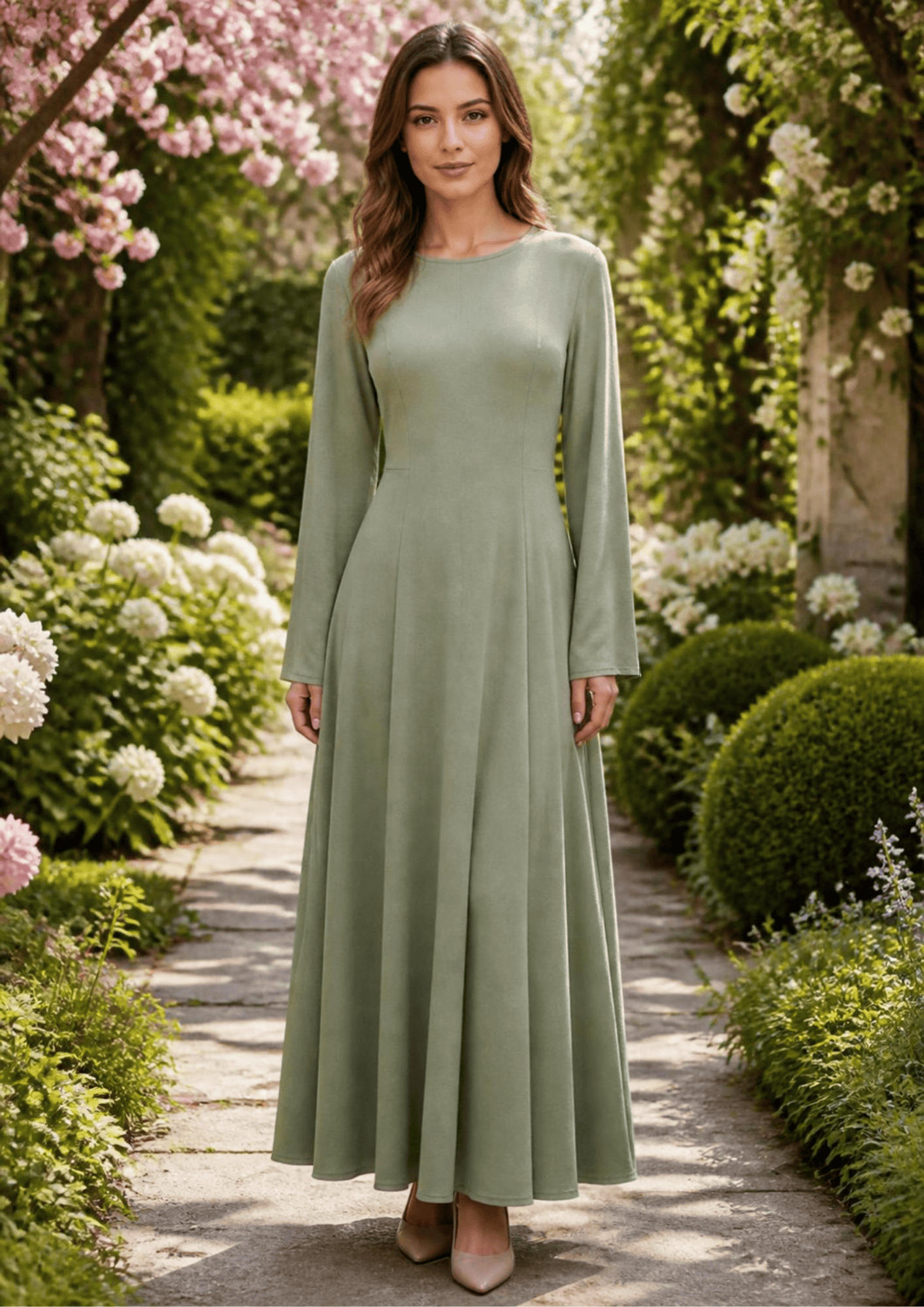 Lina Maxi Dress - Green