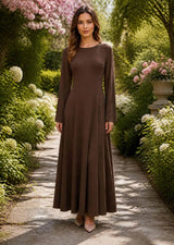 Lina Maxi Dress - Brown