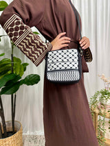 Keffiyeh Print Crossbody Bag