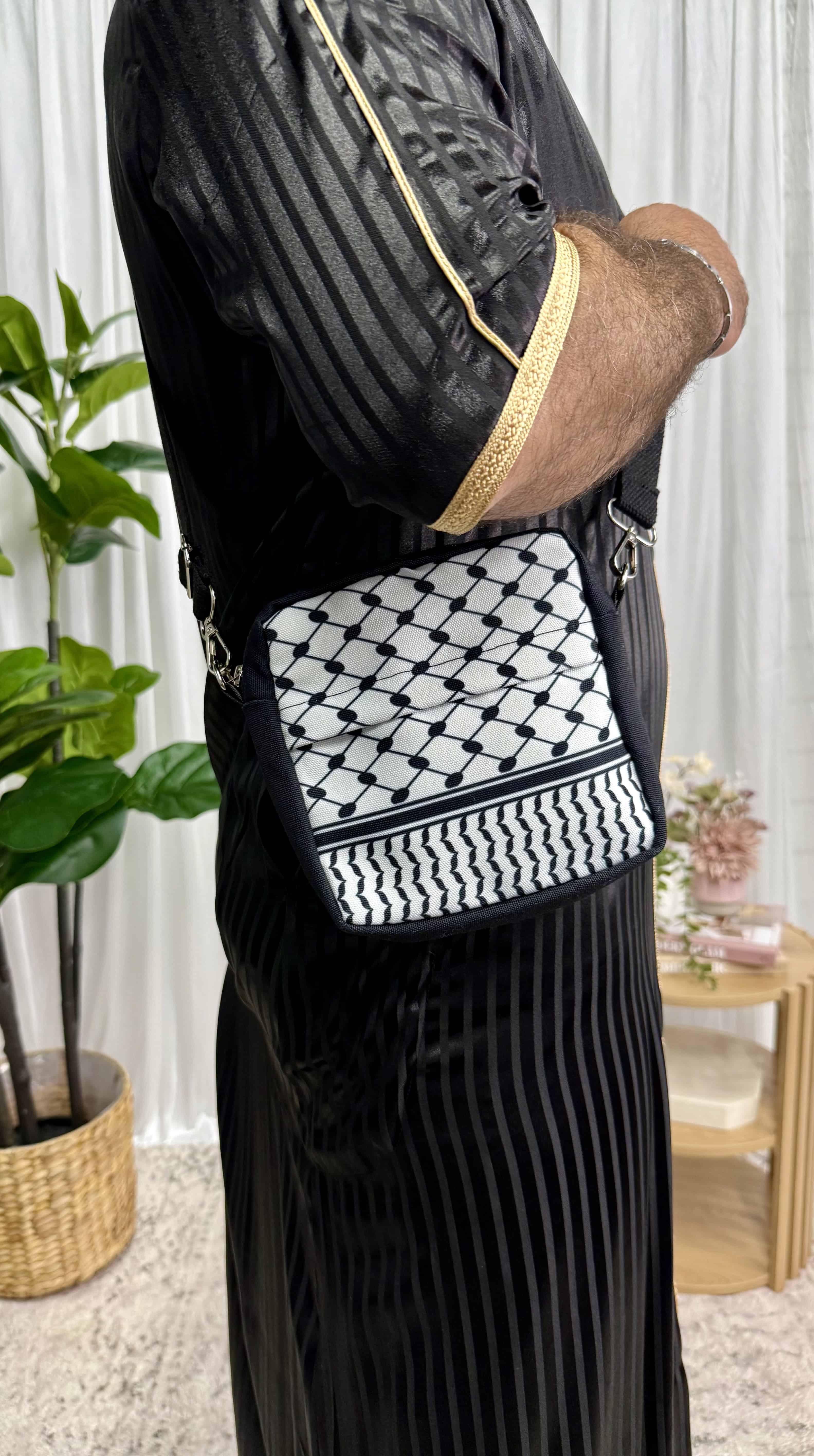 Keffiyeh Print Crossbody Bag