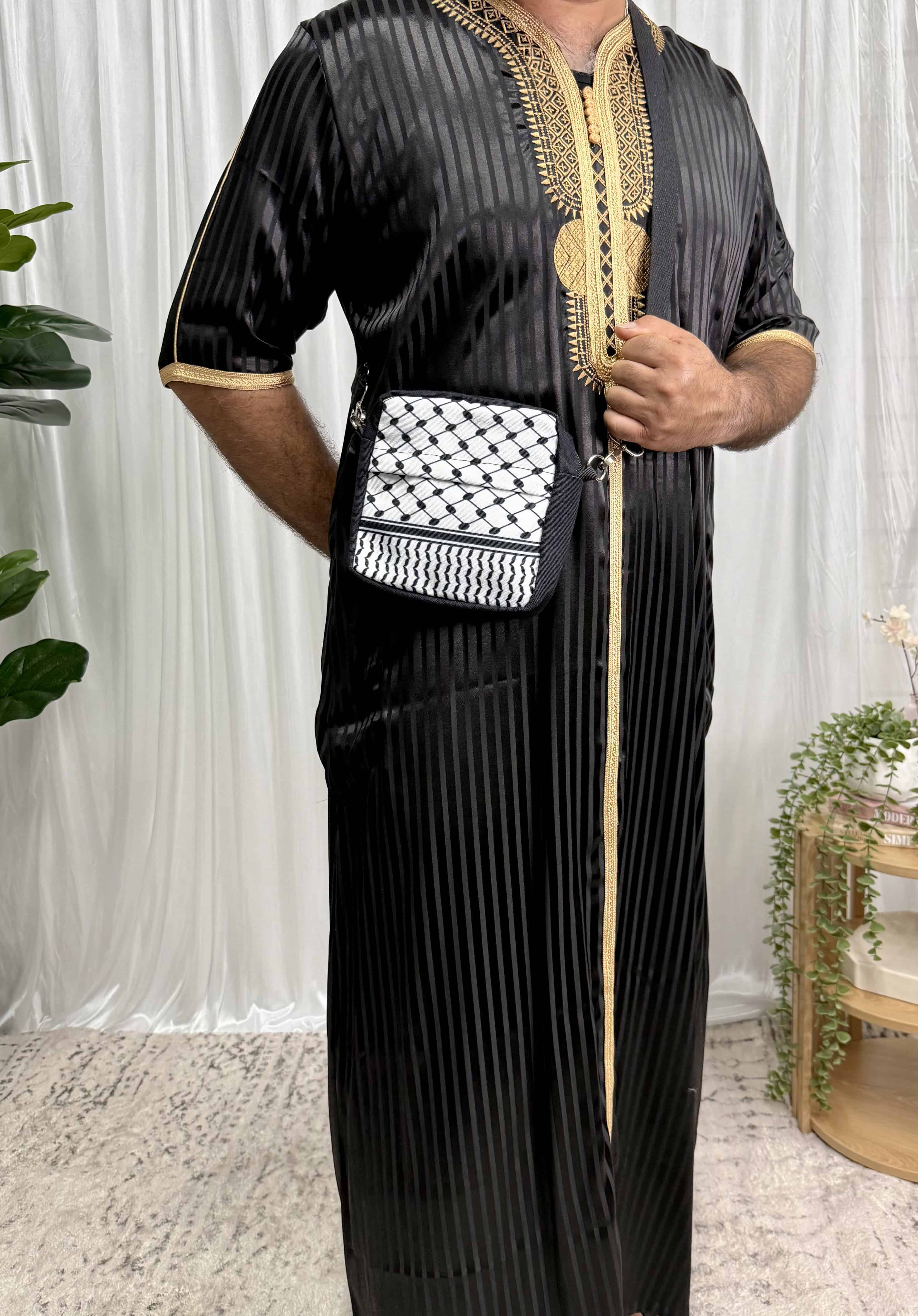 Keffiyeh Print Crossbody Bag