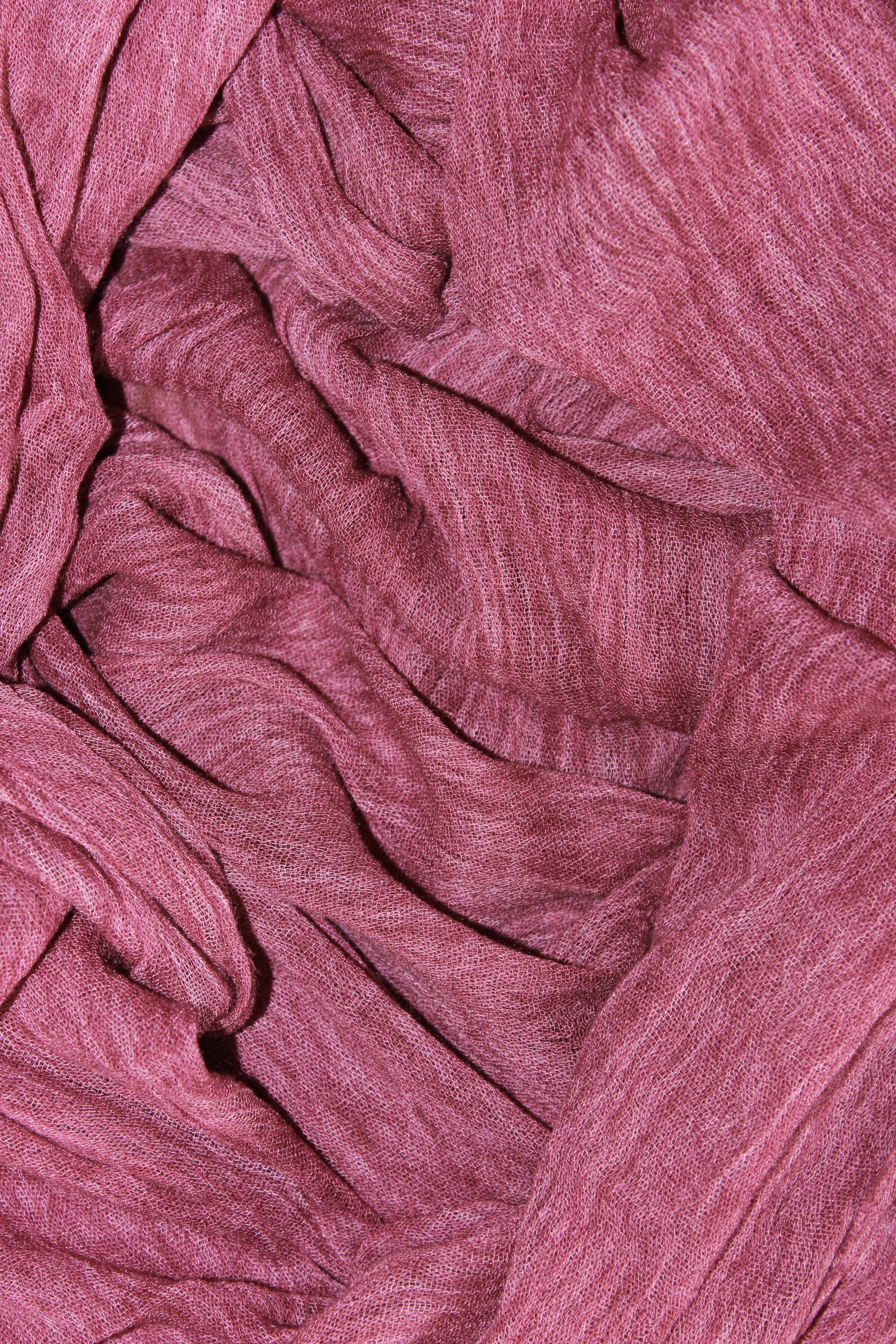 Bright Pink Crinkle Hijab