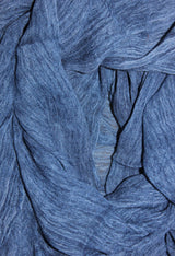 Dark Blue Crinkle Hijab