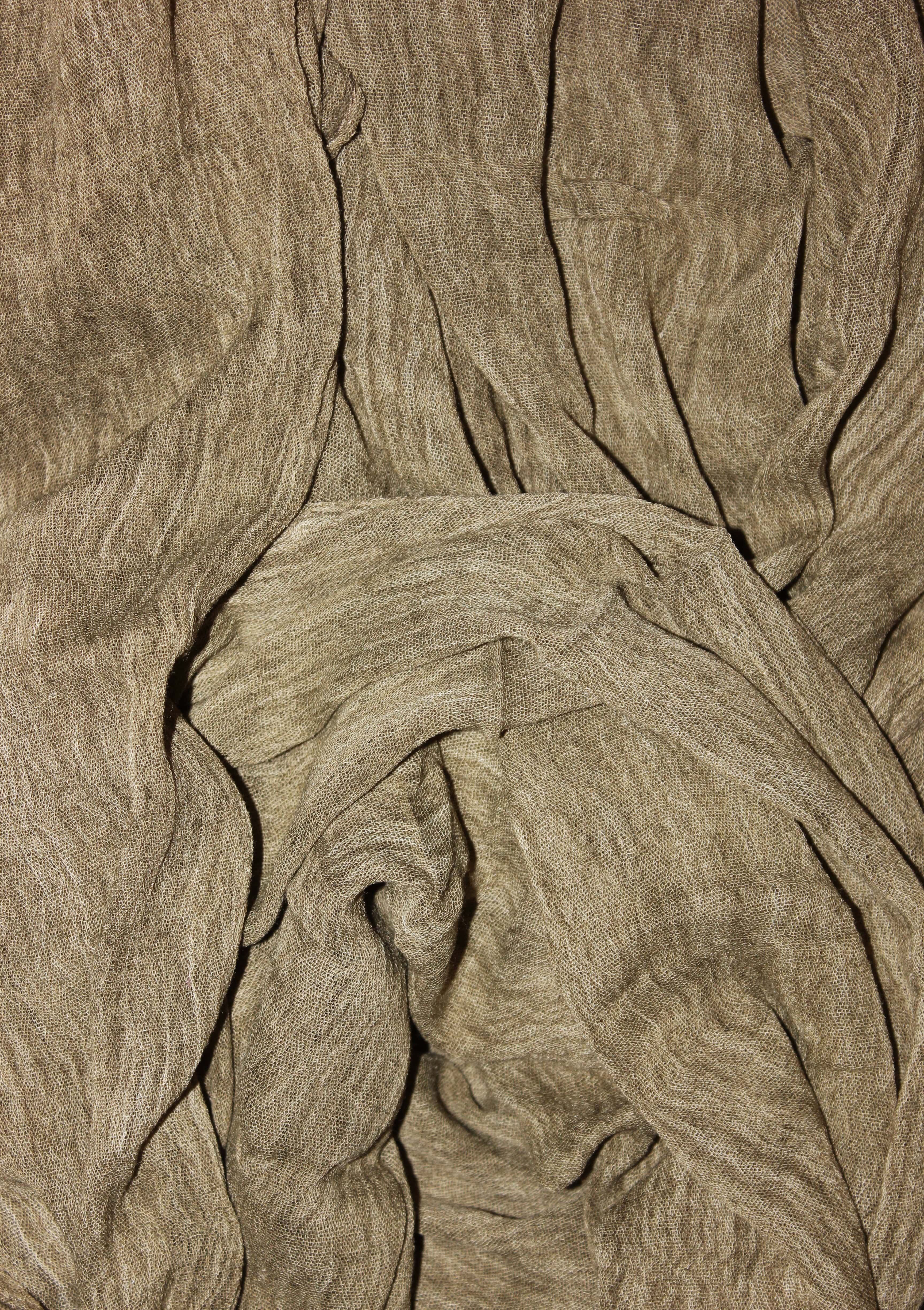 Khaki Crinkle Hijab