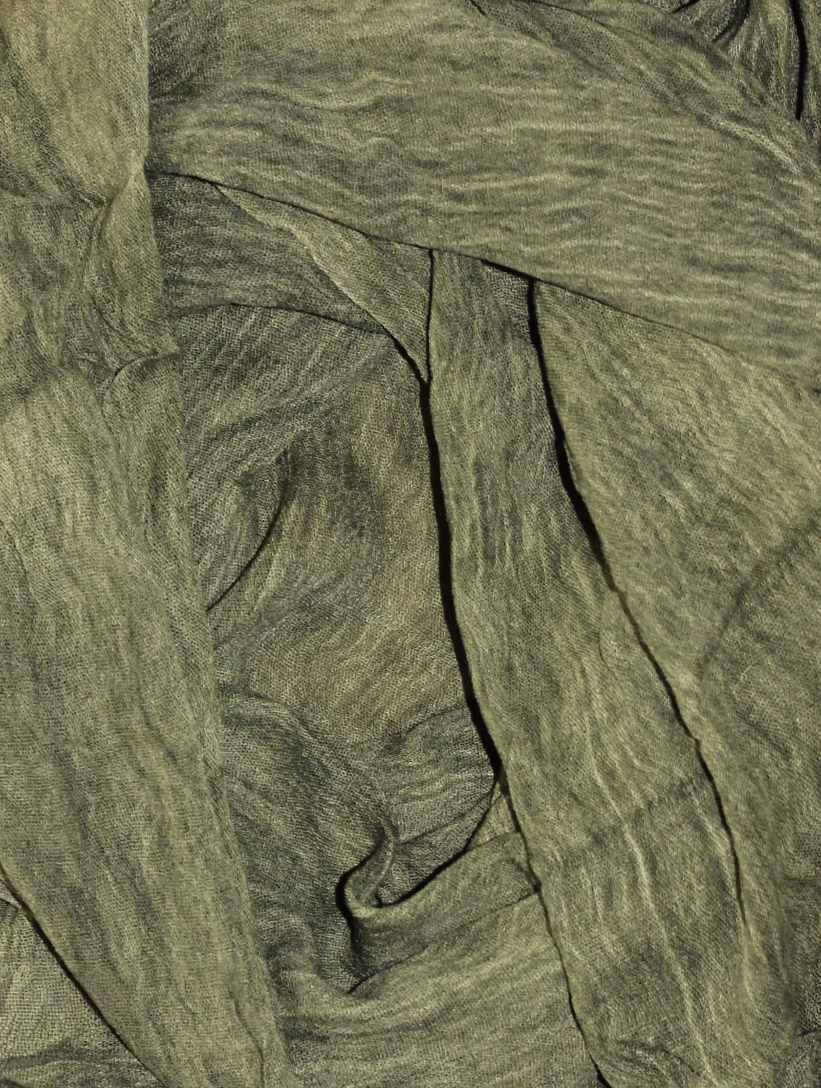 Dark Green Crinkle Hijab