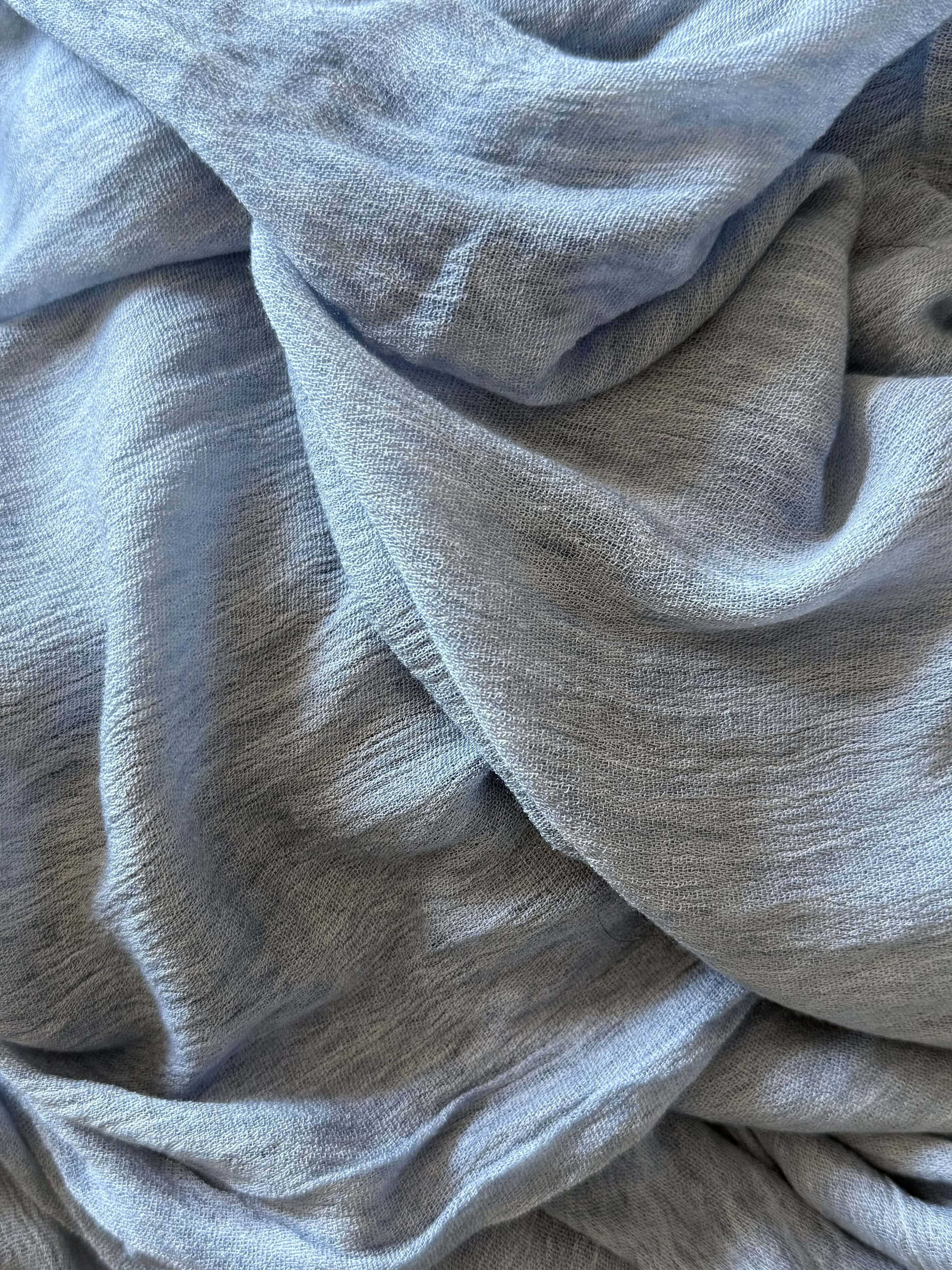 Light Blue Crinkle Hijab