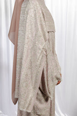 Pink Pashmina Abaya Set