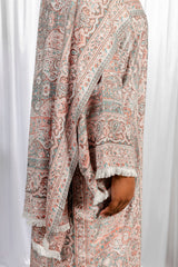 Red Pashmina Abaya Set
