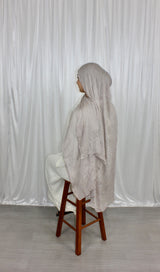 Grey Crinkle Hijab