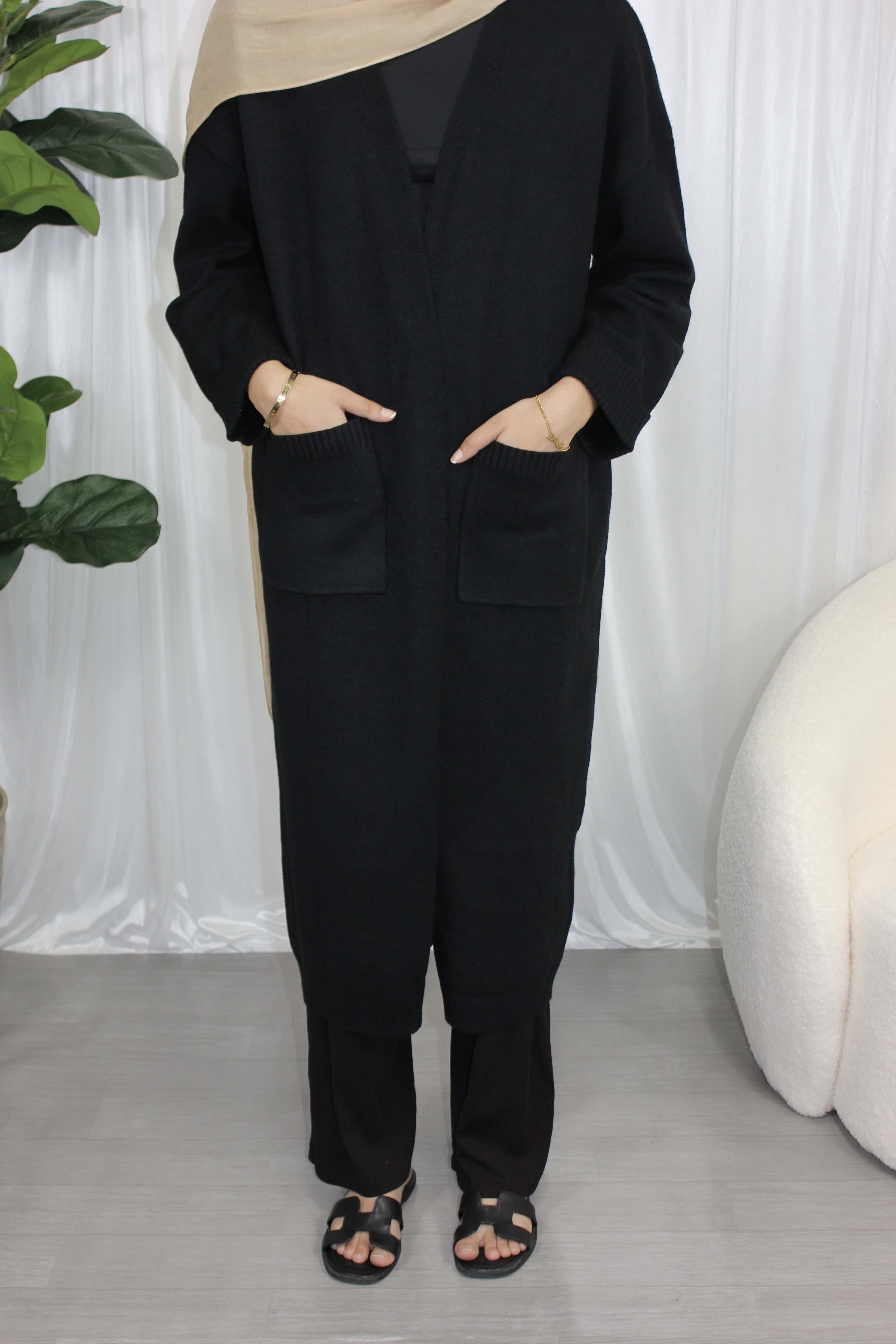 Knit Cardigan Black