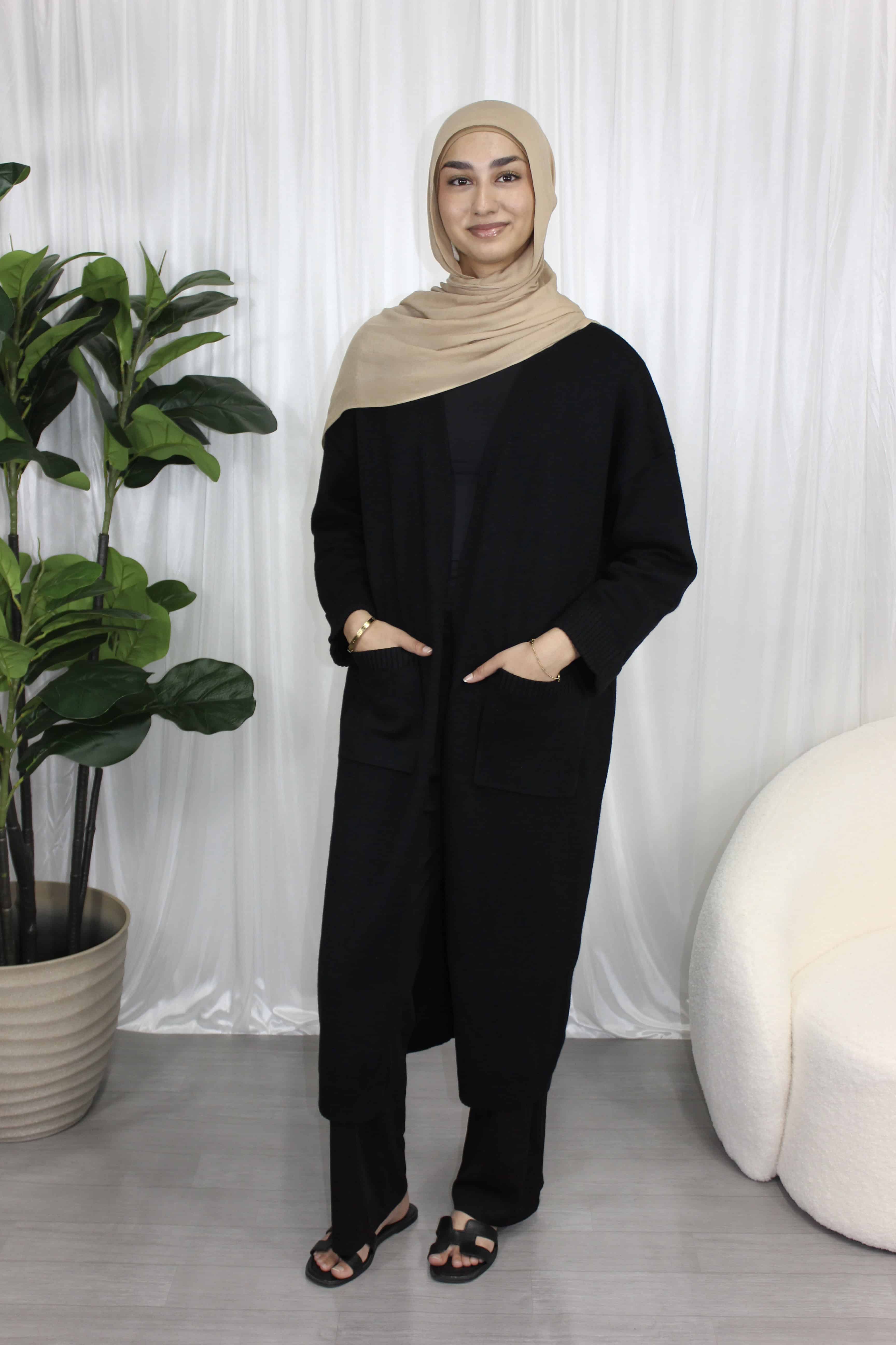 Knit Cardigan Black