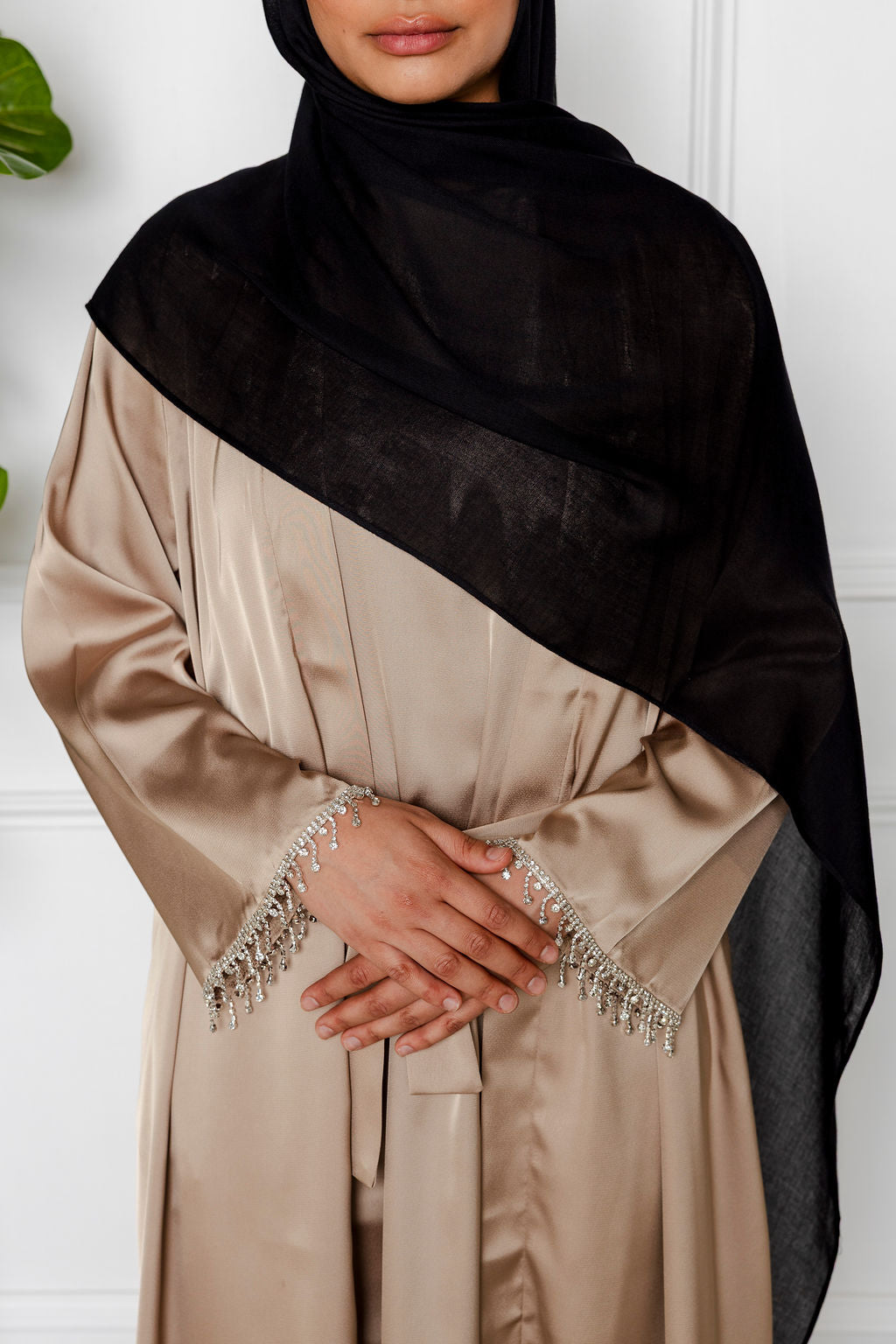 Medina Satin Abaya Set
