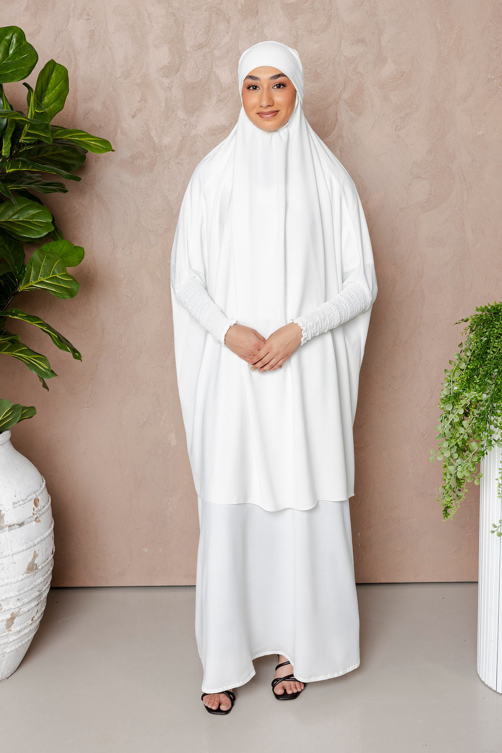 3-Piece Jilbab Prayer Set - White