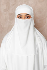 3-Piece Jilbab Prayer Set - White
