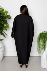 Cresent Abaya - Black