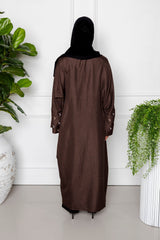 Cresent Abaya - Brown
