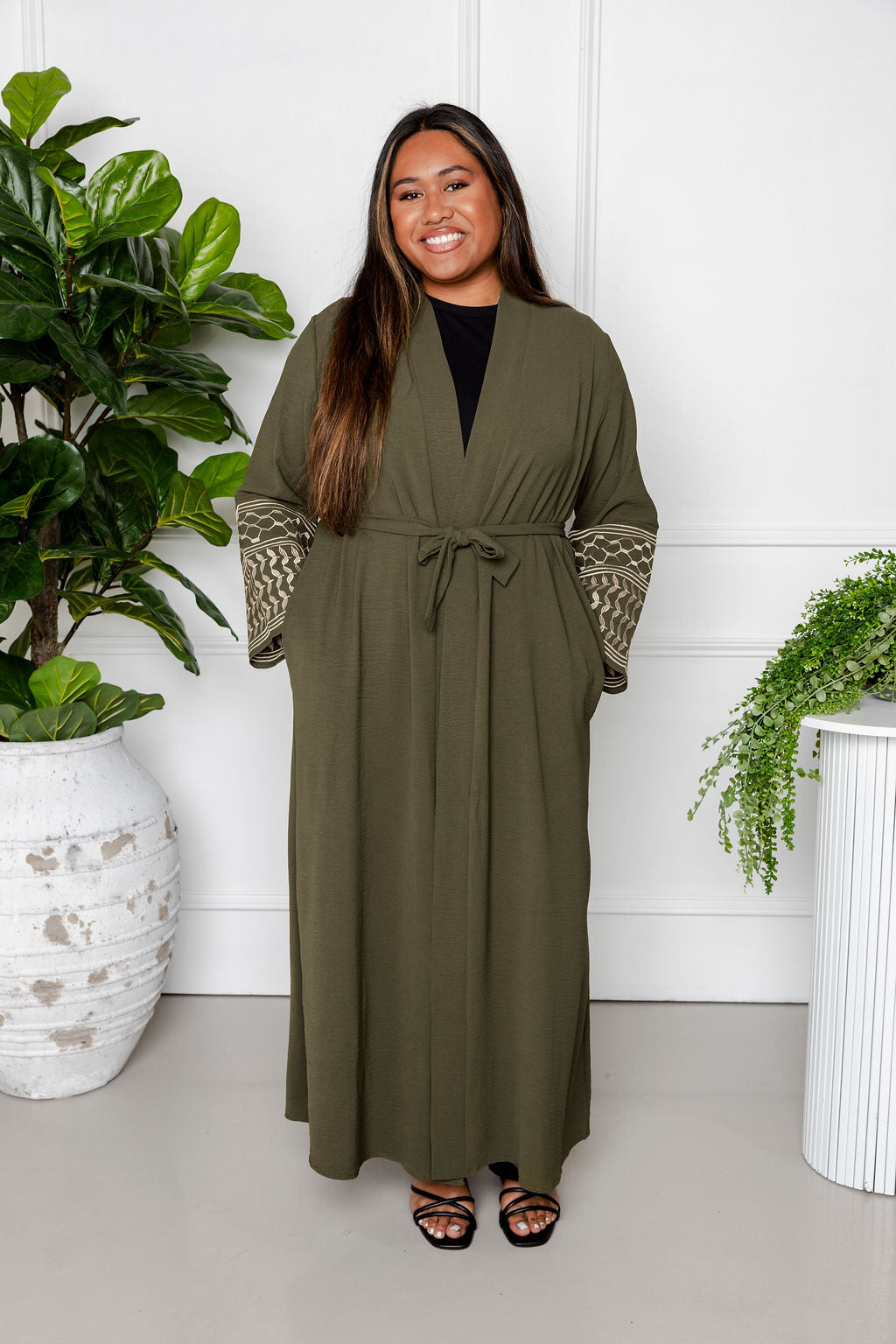 keffiyeh Abaya - Green