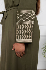 keffiyeh Abaya - Green