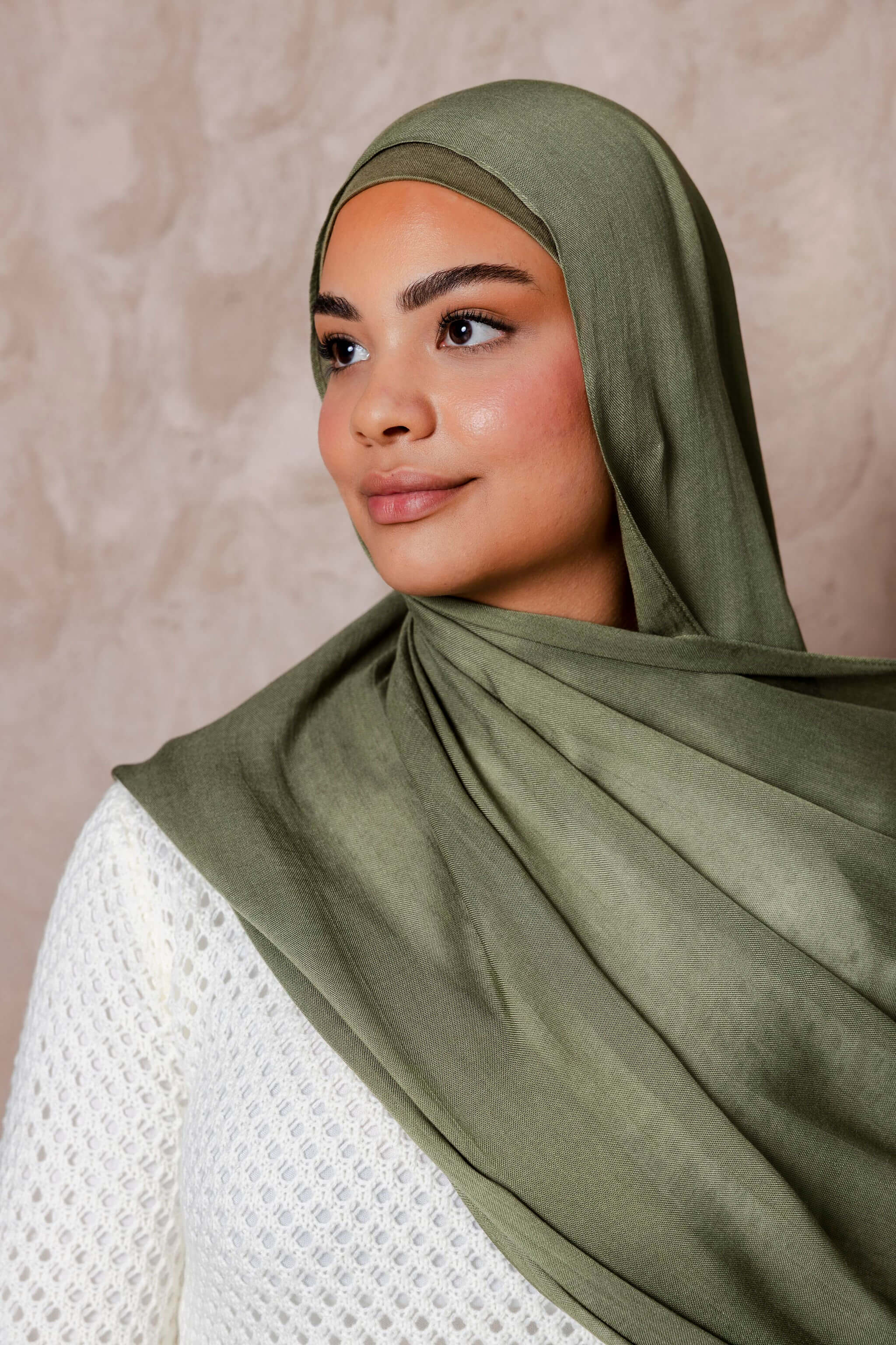 Sage - Modal Hijab Set with Matching Under Cap