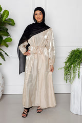 Aaliyah Abaya Set - Cream