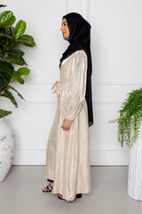 Aaliyah Abaya Set - Cream