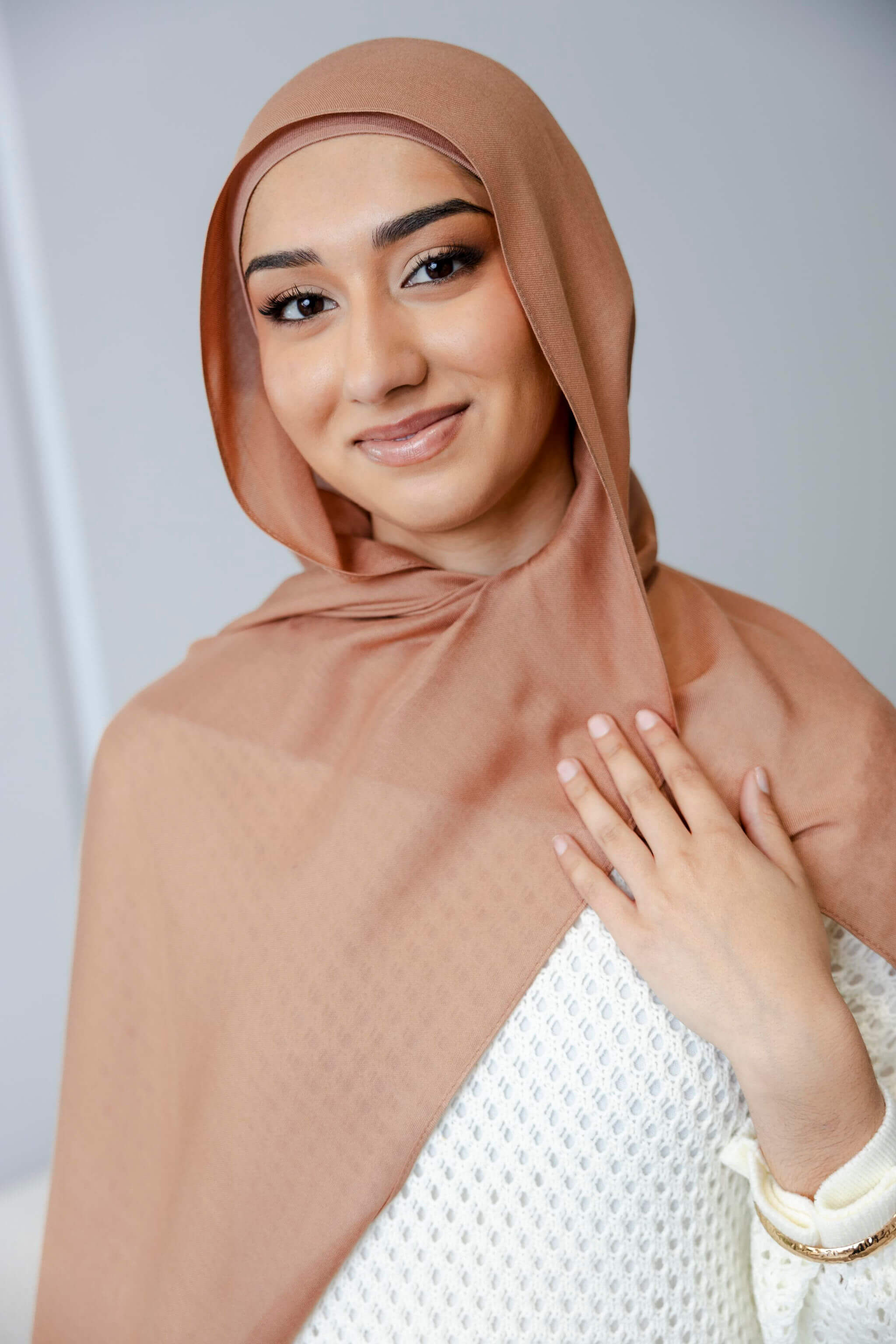 Wood - Modal Hijab Set with Matching Under Cap