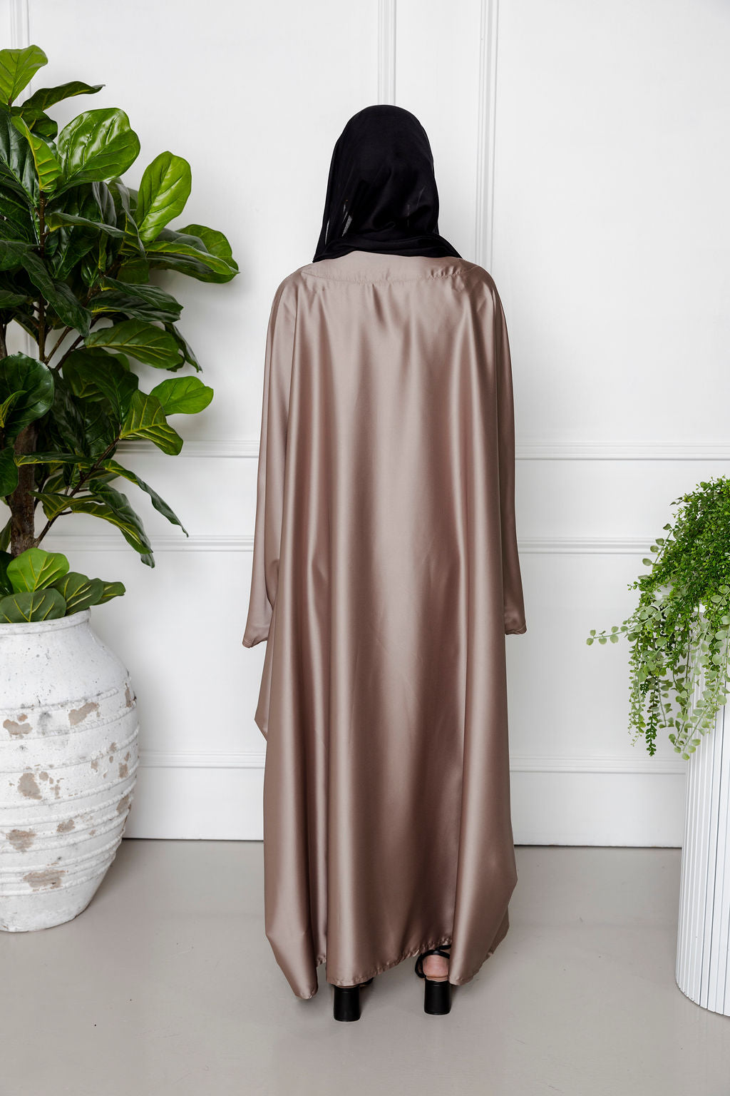 Butterfly Abaya - Brown